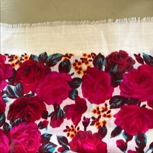 Vintage BAAR BEARDS Floral Patterned Scarf Vintage made in Japan 30”x30